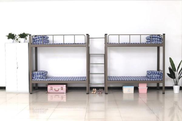 School Furniture White Screwless Students Metal Double Metal Bunk Bed