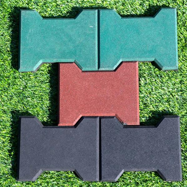 SBR Rubber Paving Stones Colorful Rubber Stall Mats Anti Slip