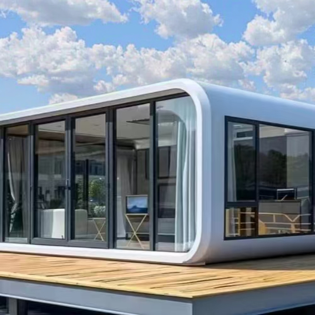 Waterproof Prefab Tiny Container House Made China Movable Office Cabin for Hotels Unused Land Wooden Houses for Villas Steel