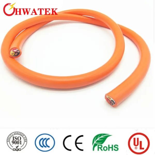 Custom Bare Copper Stranded EV Charging Cable with EVI-2 Insulation and EVM-1 Jacket for Electric Vehicles