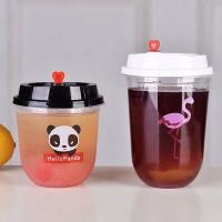 360ml 500ml Pp Custom Printed Plastic Cups , Eco Friendly Plastic Cups