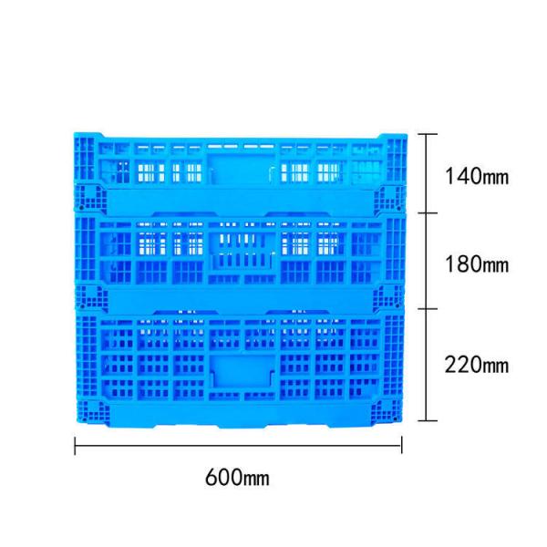 Collapsible Storage Bin Containe，52 Liter Transferheavy Duty Plastic Storage Box,Blue Milk Crates Heavy Duty Transit Storage Of Various Items