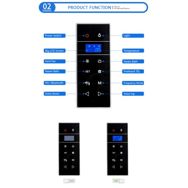 White / Black Mini Sauna Steam Machine , Steam Generator Kit For Steam Room