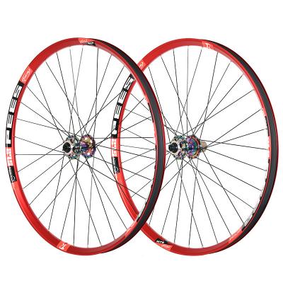 Aluminium Alloy Rim 26 Inch Bicycle Wheelset 32H Waterproof Long Lasting