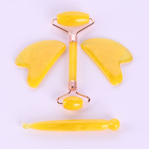 Цвет Purpl серого голубого пинка зеленого цвета ролика Massager стороны нефрита белый