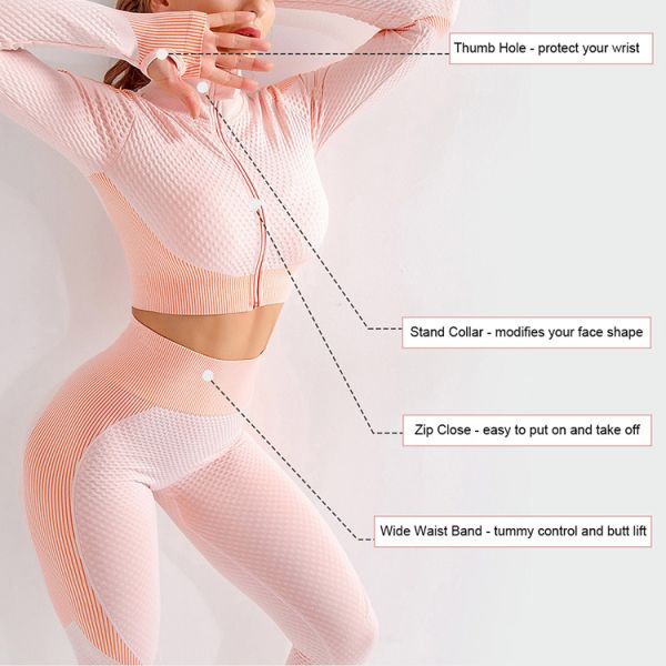 HEXIN Антистатический плюс размер спортивная одежда Двухкомпонентная женская тренировка Йога набор Фитнес