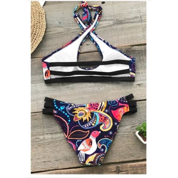 ORANGE BOHO TANK BIKINI