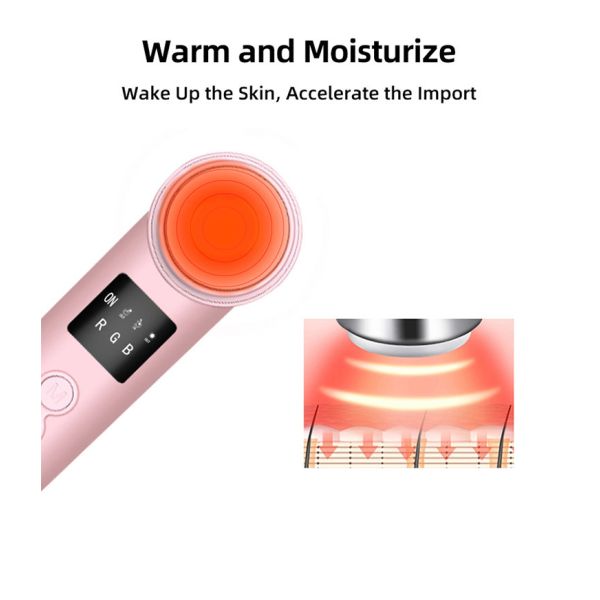 ROHS Ultrasonic 3W 450mAh Skin Tightening RF EMS LED Beauty Device