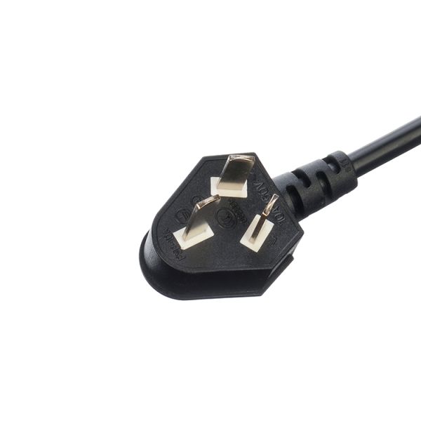 CCC Standard 3 Pin Laptop Power Cord Ac Australia Power Cable H05vv-f Au Ac Power Cord Cable 16A 250V Customized Black