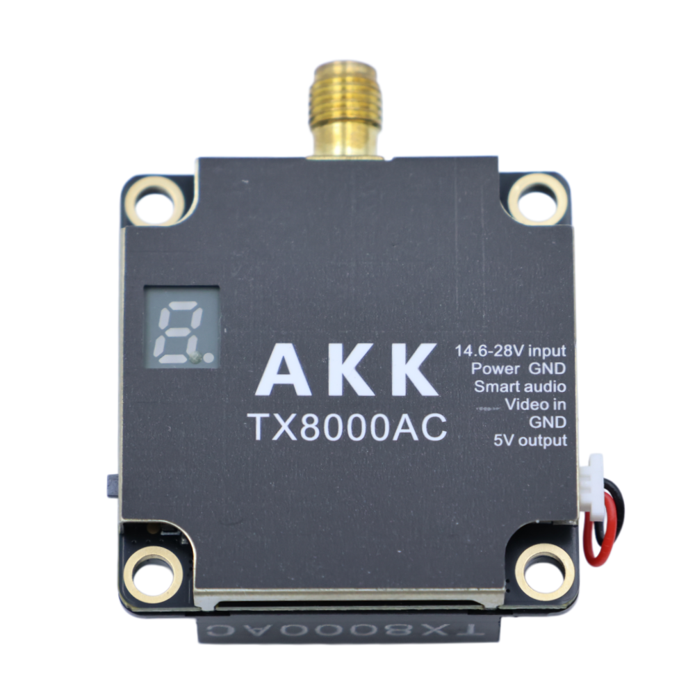 High Performance 5ghz Video Transmitter Fast Stable AKK TX8000AC 96CH 8W