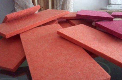 Панели полиэстера комнаты студии акустические, звукопоглотительная губка отражетеля доски