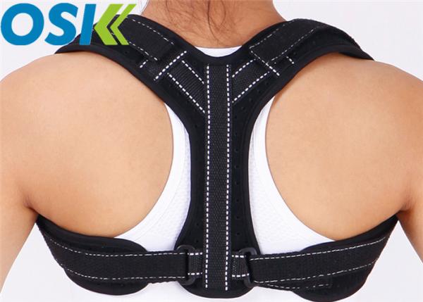 Effective Black Back Posture Belt , Backbone Posture Support For Women And Men
