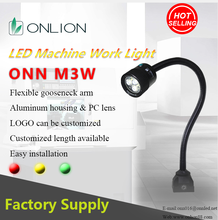 ONN-M3W Industrial Flexible LED Gooseneck Light Work Lamp Multi Voltage For Workstations