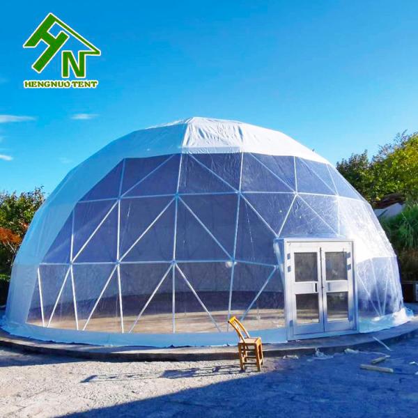 Geodesic Wind Resistant Hotel Dome Tent Scenic Area Huge Stainless Steel Frame