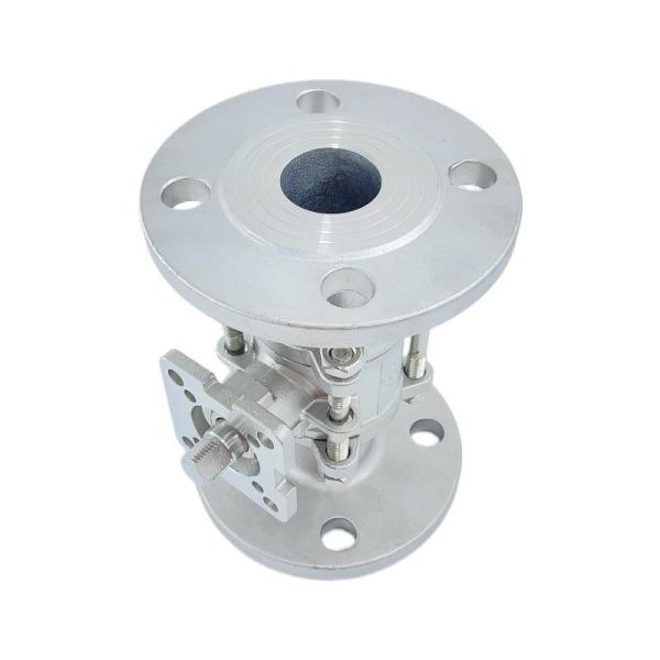 Personalização SS304/SS316 válvula de bola de flange de plataforma alta de três peças de aço inoxidável