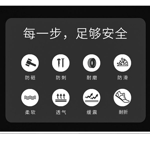 Oxford Cloth Security Boots Men PU Injection Sole Steel Plate Anti Proof Work For Mens