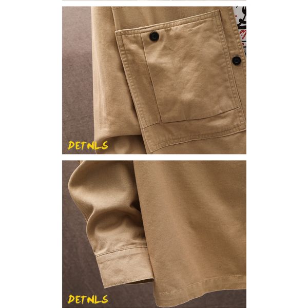 100% Cotton Solid Color Casual Long-sleeved Shirt Fashionable Thin Comfortable Style