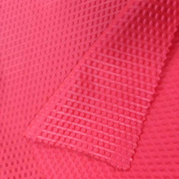 Breathable 100% Polyester Dyed Bubble Fabric For Clothing Dress 98G