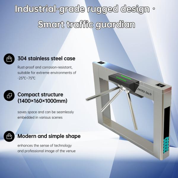 OEM/ODM Slim Profile Swing Gate Turnstile with Face Recognition RFID Card Access Control 1 Million Swings Life