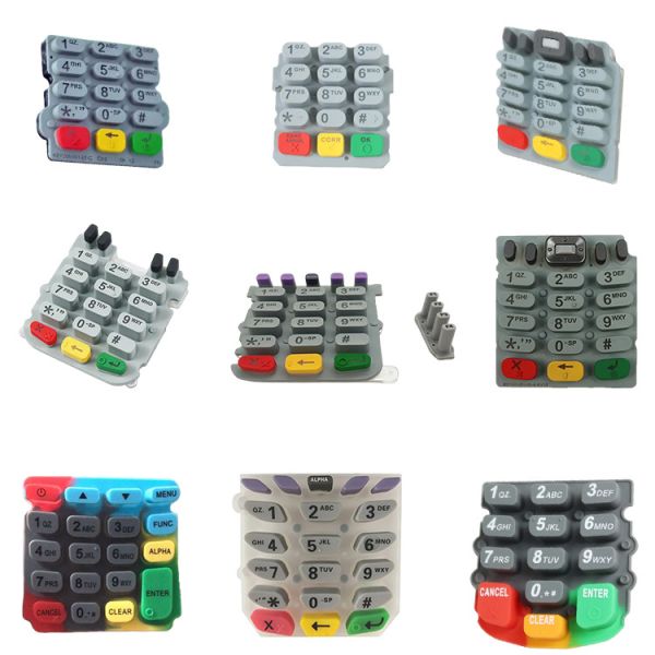 Teclado de goma de silicona Pos Teclado Lipman Nurit 8020/8400/3000/8010/8320 Teclado de silicona