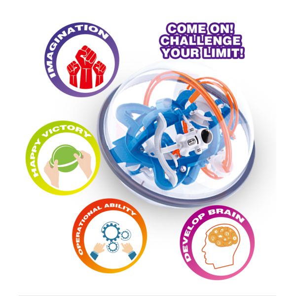 Educational Plastic Electronic Products , Labyrinth 3d Maze Ball Game 18*18cm