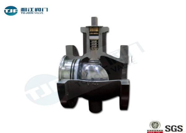 V Port Segmented Industrial Ball Valve Alloy Steel Made For Corrosive Media