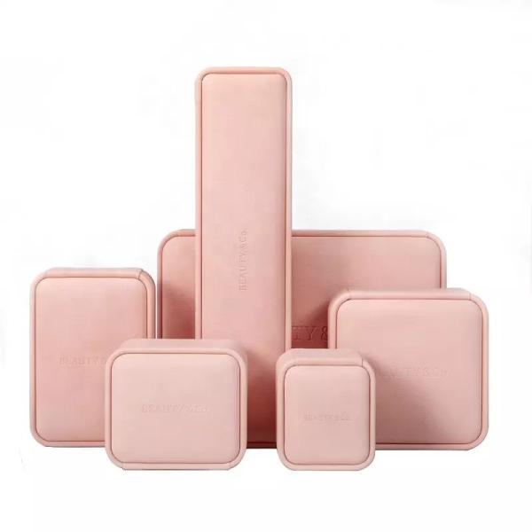 Custom Logo Jewelry Packaging Box High End Pu Leather Material