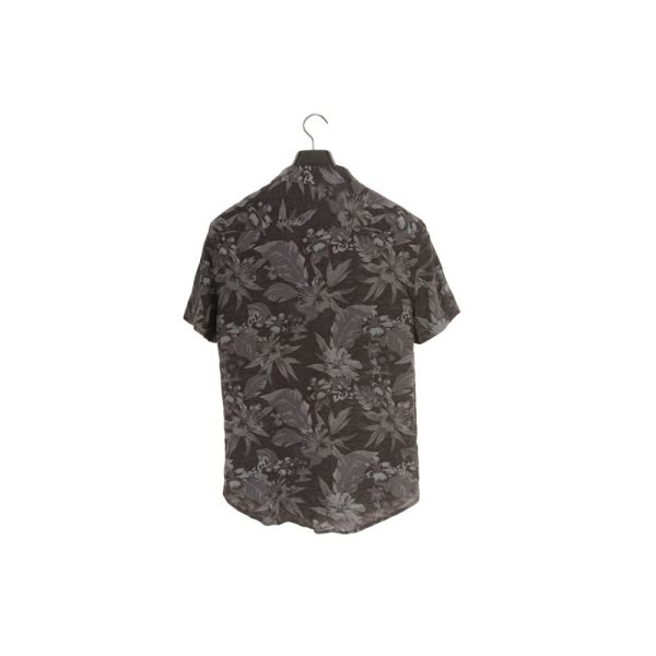 Summer Printed Short Sleeve Shirts 100% Viscose Printed Silk Shirt Mens