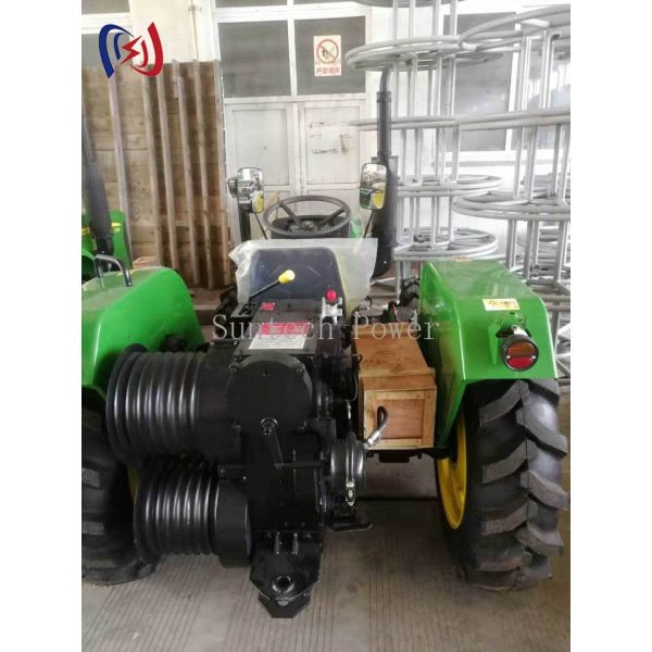 Tractor Drawn Winch with 20-40KN Traction Force for Slope Land Cable Pulling and Rough Terrain Positioning