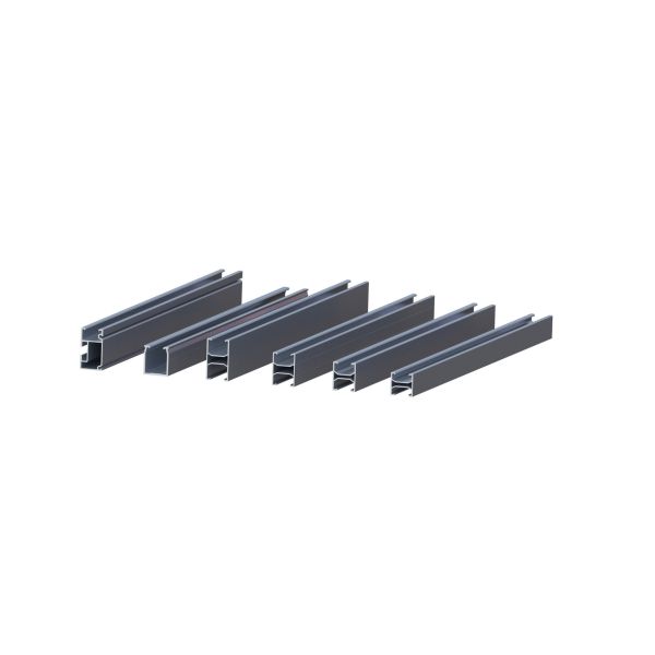 Natural Photovoltaic Aluminium Solar Panel Mounting Rails AL6005 Metal Roof Mounts