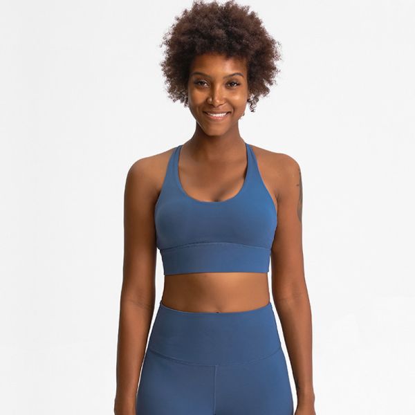 High Impact Support Womens Sports Yoga Bra Multi Strap Cross Shockproof