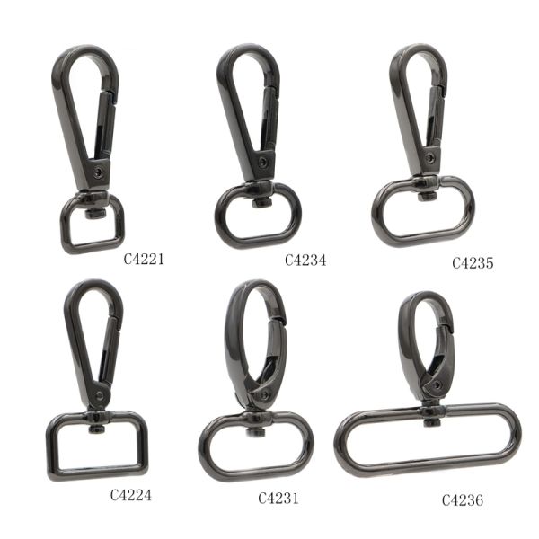 Custom Logo Engraved Swivel Snap Hook Nickel Swivel Hook For Handbag Hardware Accessories
