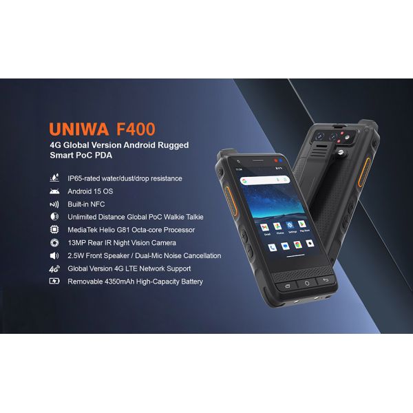 4 Inch IP65 Waterproof Android 15 Global 4G Rugged PDA Fast Charging With Poc Walkie Talkie Your Ideal Business Partner