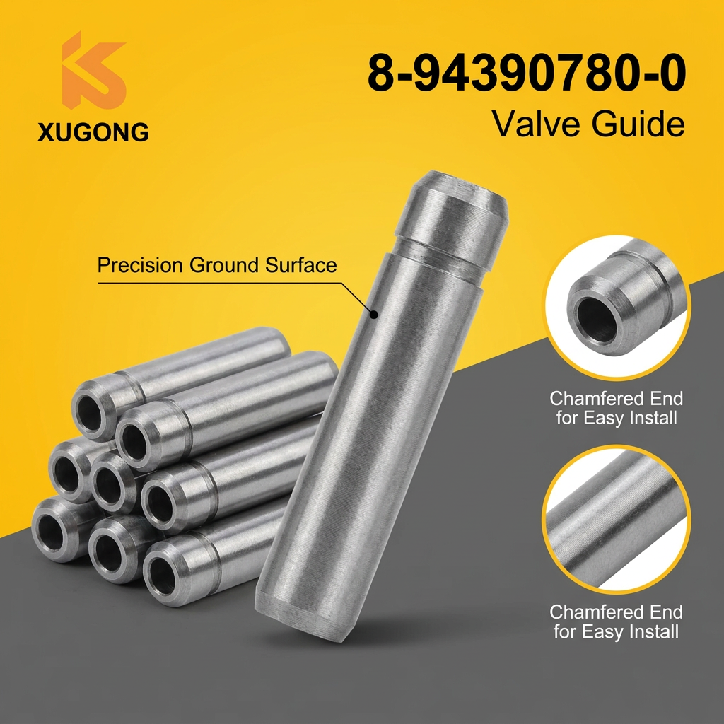 8-94390780-0 Valve Guide for Hitachi ZX200-3 ZX330-3 Excavator Isuzu 4HK1 6HK1 Engine Parts 8943907800 8-94390-780-0