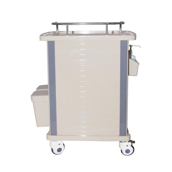 Mobile Plastic Emergency  Hospital Medicine Trolley With 4 Drawers