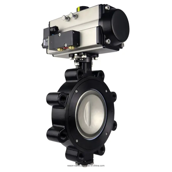 Pneumatic Lug Butterfly Valve EPDM Seal Mid-Pressure