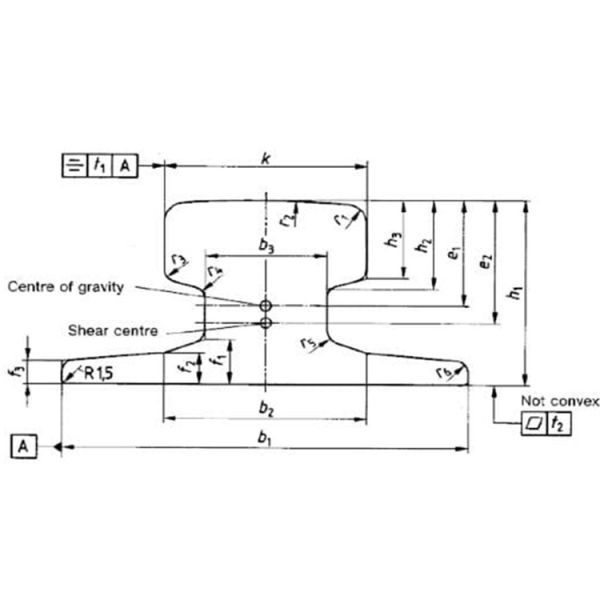 Высококачественный стальной крановый рельс DIN536 A45 сертифицирован ISO