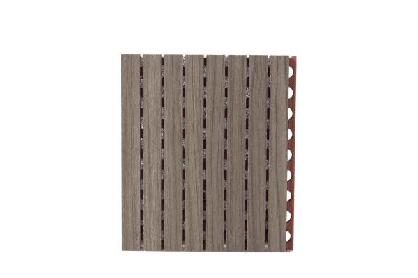 Home Cinema Audio System Sound Insulation Grooved Wood Acoustic Wall Panel