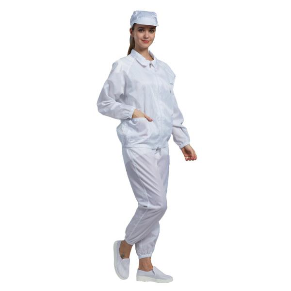 Cleanroom ESD Suit 10e6-10e9 Ohm Anti-Static Washable Coverall