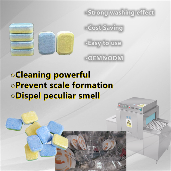 Disposable Kitchen Washing Machine Cleaner Fast Action Different Scents Dishwasher Tablets