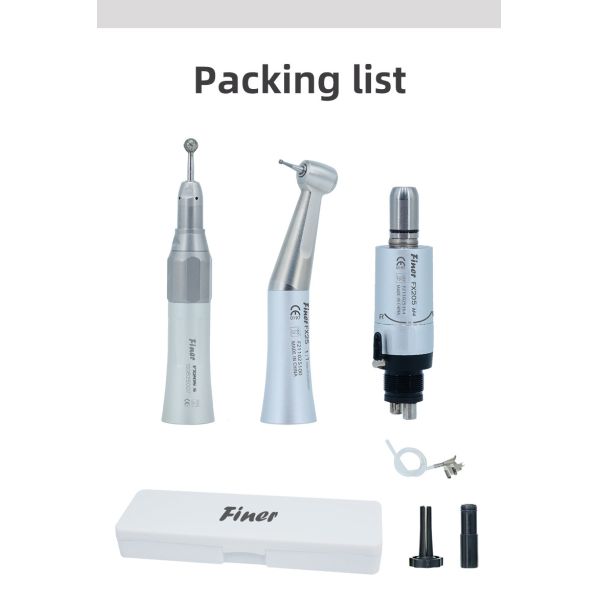 Straight Nose Dental Handpiece Unit 0.3-0.35Mpa With Air Motor