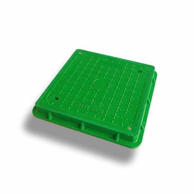 Anti Corrosion FRP BMC Manhole Cover With Smooth Surface And Reinforced Ribs Ideal For Water Treatment Projects
