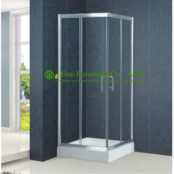 Shower room Aluminum Frame Square Sliding Shower Cabin Interior Glass Doors,Premium Instrument Shower Leak Free Sliding