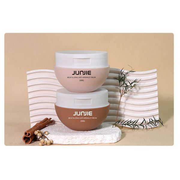 Wholesale Custom 200g Custom Printed Cosmetic Flip Cap Scrub Jar Packaging Body Lotion White Cosmetic Jar 200ml for Skincare