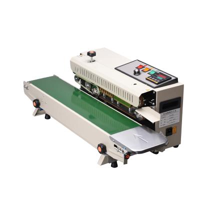 FR-900 Continuous Aluminum Bag Band Heat Sealer Sachet Heating And Sealing Machine For Small And Medium Batch Production