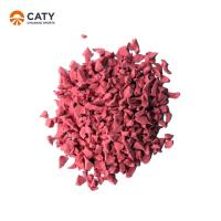 Grânulos de borracha EPDM multifuncionais vermelho 1-3 mm para jardim de infância