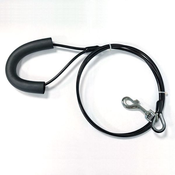 PVC покрыл крюк стального провода 2 ядра регулируемой связи-Вне на открытом воздухе стальной для собаки