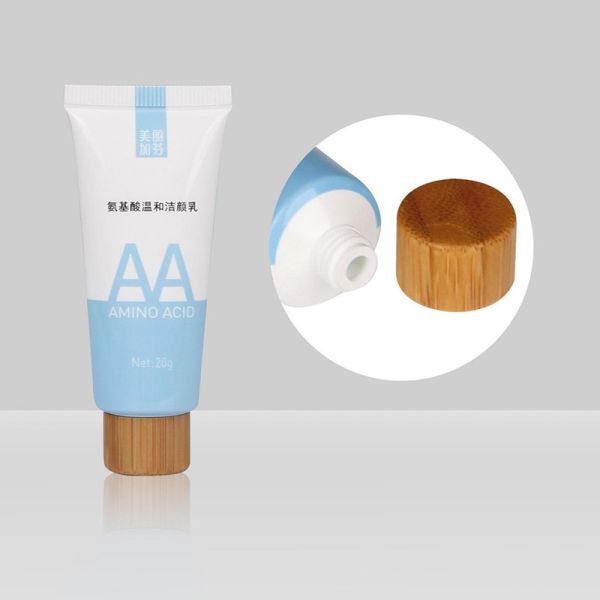трубок выжимкы 20-60ml D25mm трубка Cleanser изготовленных на заказ пустых косметических пластиковая лицевая