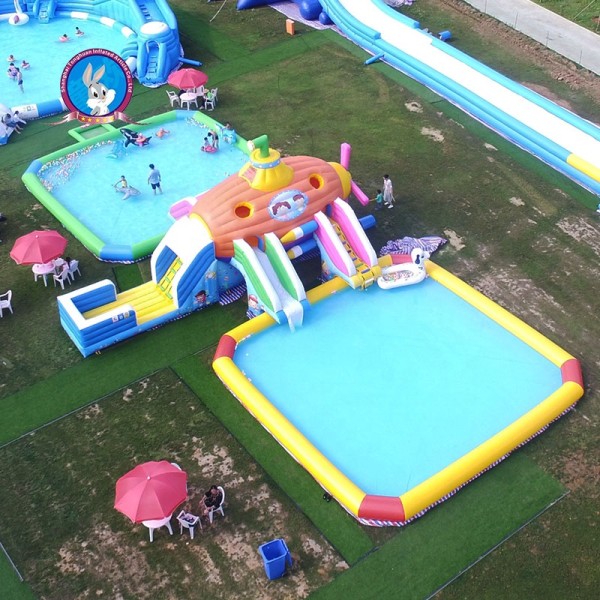 Large Adult Inflatable Swimming Pool China Factory Outdoor Household Water Park with Fun Games for the Home or Land