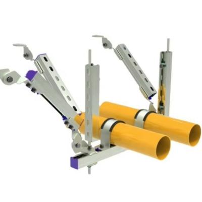 Electro Galvanized 4 Way Seismic Bracing Fittings Seismic Hangers